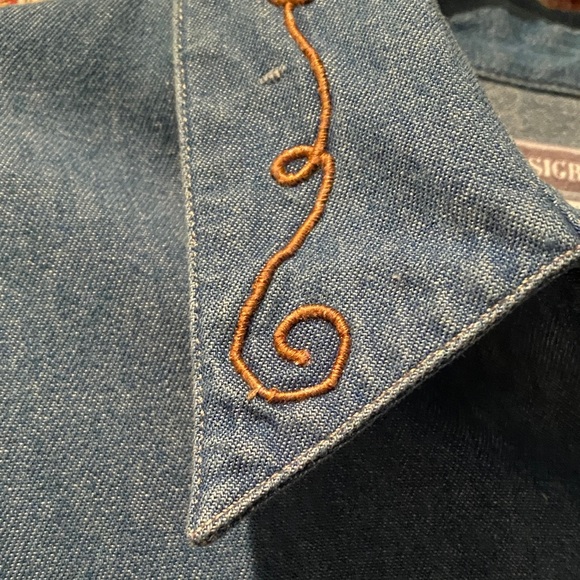 Sigrid Olsen 100% Cotton Blue Embroidered Shirt - Picture 3 of 7